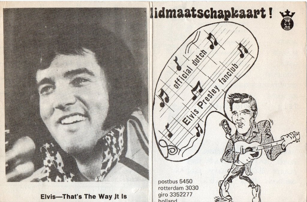 Elvis Presley, lidmaatschap kaarten, Ophalen of Verzenden, Gebruikt