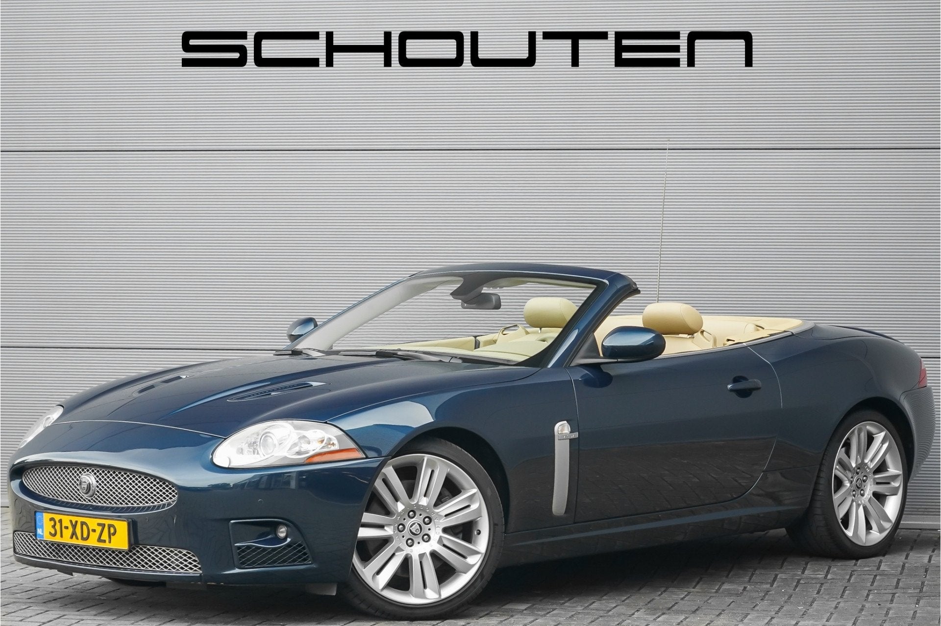 Jaguar XKR 4.2 V8 Convertible 417PK Indigo Blue NL Auto, Auto's, Achterwielaandrijving, Gebruikt, 8 cilinders, Cabriolet
