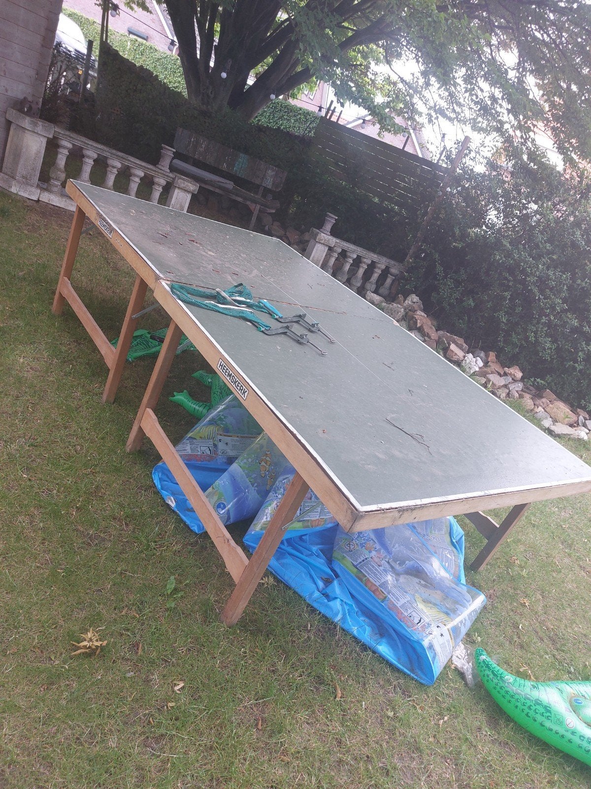 Heemskerk wedstrijdtafel Tafeltennis - Zwaar en Stevig, Sport en Fitness, Ophalen of Verzenden, Gebruikt, Tafel Indoor, Wedstrijdformaat