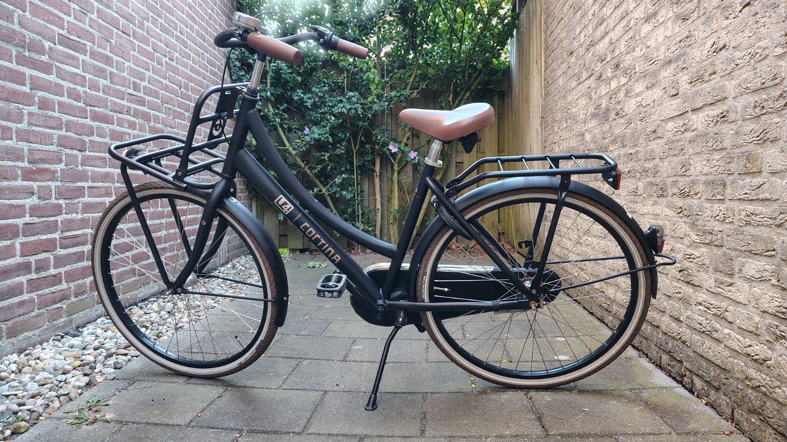 Cortina U4 Meisjesfiets 26 inch - Mat Zwart - Versnellingen, Terugtraprem, Gebruikt, Versnellingen, Cortina