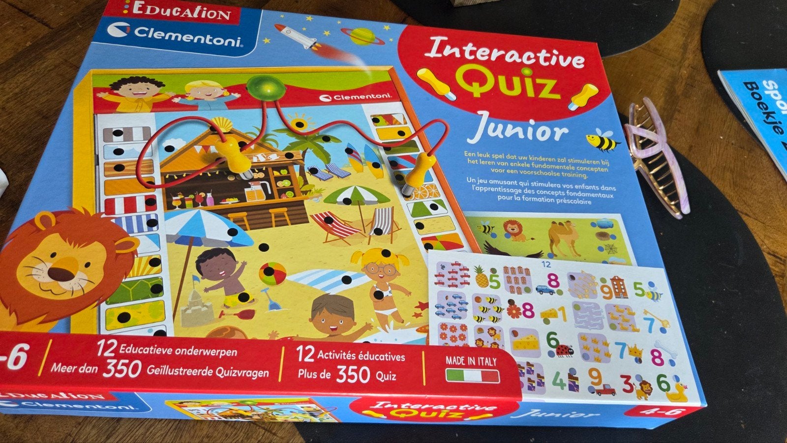 clementoni interactive quiz spel, Ophalen