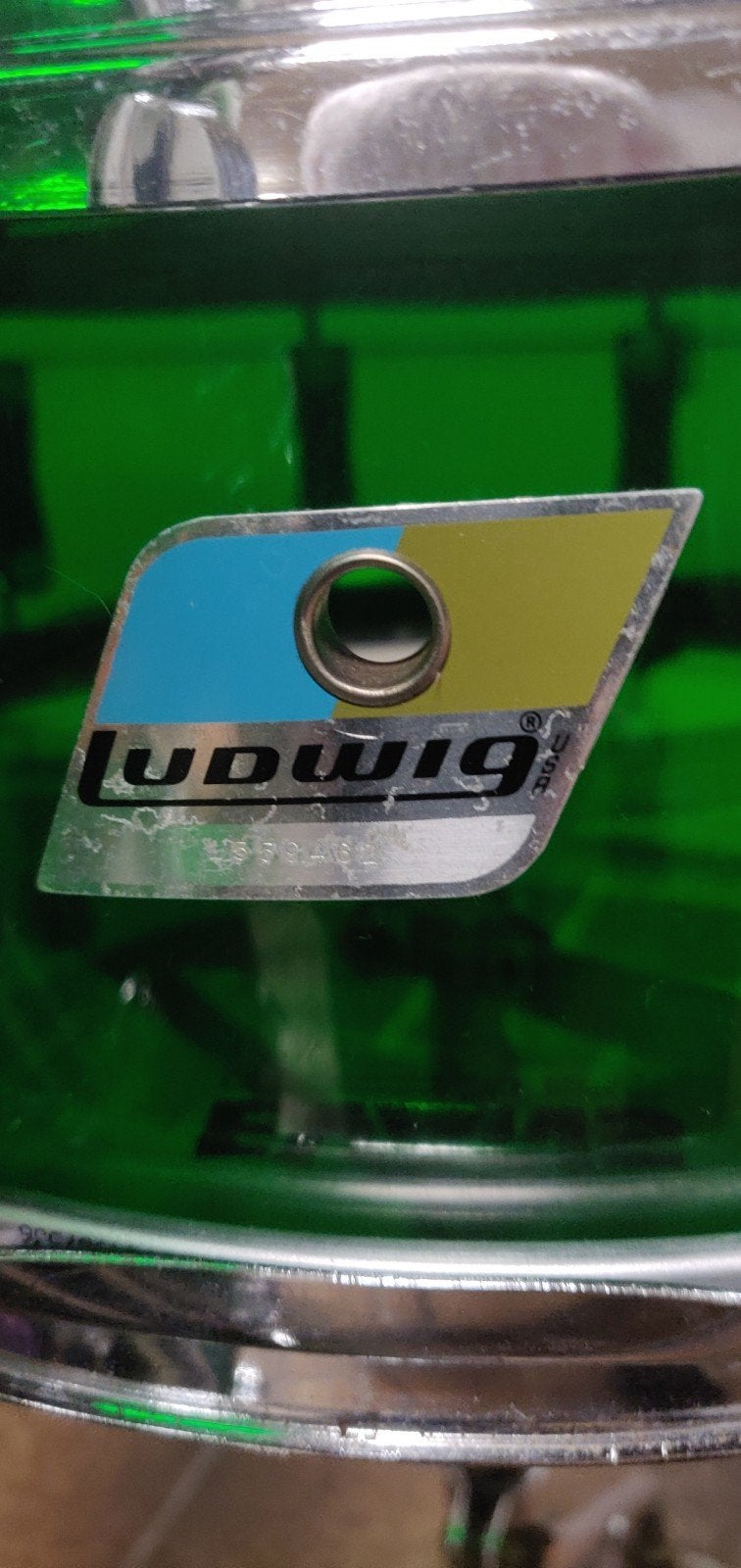 Foto 8 van Vintage Ludwig Green Vistalite 1976