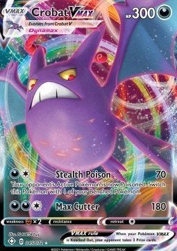 Crobat VMAX – 045/072 – Shining Fates – NM, Hobby en Vrije tijd, Verzamelkaartspellen | Pokémon, Ophalen of Verzenden, Nieuw, Losse kaart