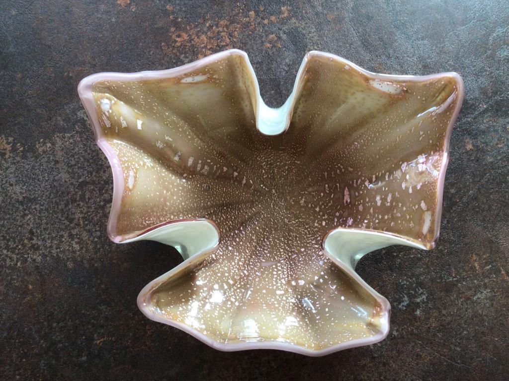 Vintage Murano glas schaaltje - Uniek design, Ophalen of Verzenden