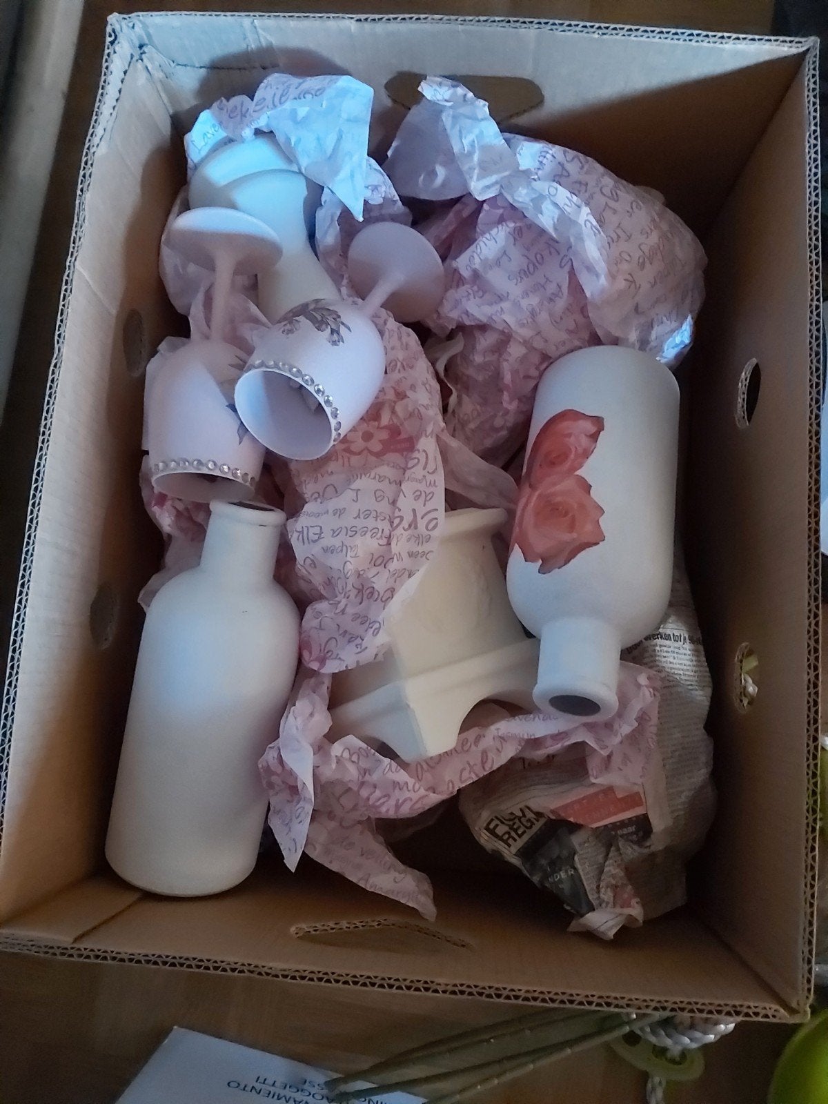 4 dozen rommelmarkt spullen, Ophalen