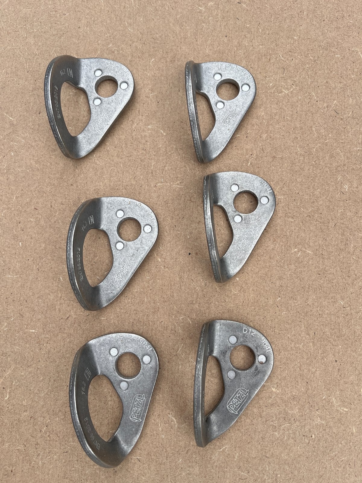 Petzl Coeur HCR 12mm Ankerplaten (6 stuks), Sport en Fitness, Ophalen of Verzenden, Nieuw, Klimsport-accessoire