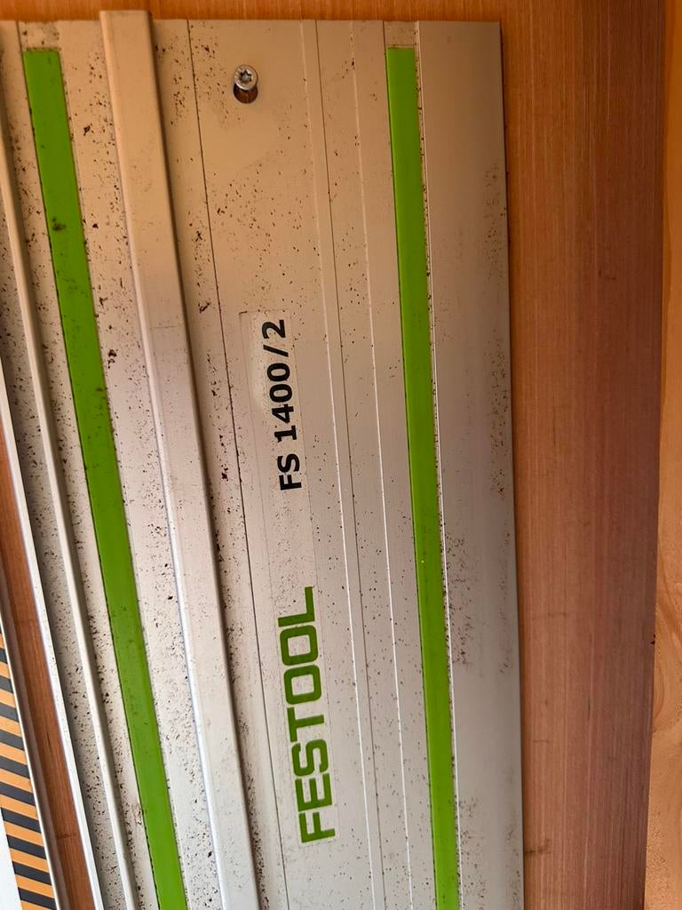 Festool FS 1400/2 geleiderail, Doe-het-zelf en Verbouw, Gereedschap | Zaagmachines, Ophalen, Invalzaag, Zo goed als nieuw, 30 tot 70 mm