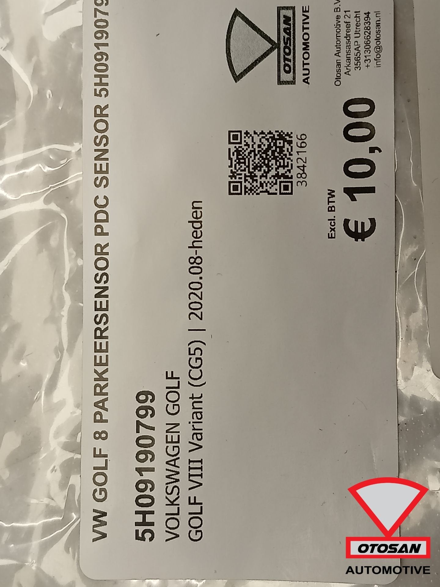 VW Golf 8 Parkeersensor PDC Sensor 5h0919079, Gebruikt, Volkswagen, Volkswagen AG, Berliner Ring 2
38440  Wolfsburg, DE