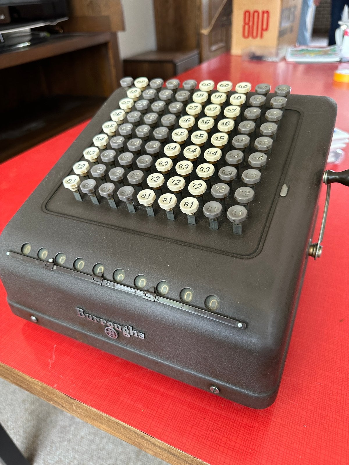 Antieke telmachine, Ophalen, Zo goed als nieuw