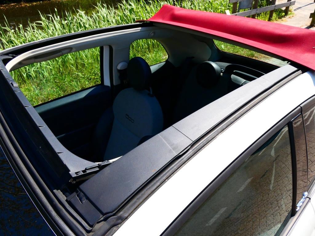 Fiat 500 C 1.4i 101pk 4-Cilinder Cabrio Lounge Airco, Euro 5, Gebruikt, 31 €/maand, 4 cilinders