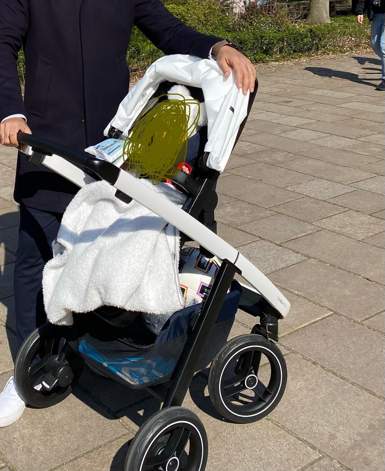 Dubatti kinderwagen 2-in-1 met accessoires, zeer stabiel, Overige merken, Ophalen of Verzenden, Zo goed als nieuw, Combiwagen