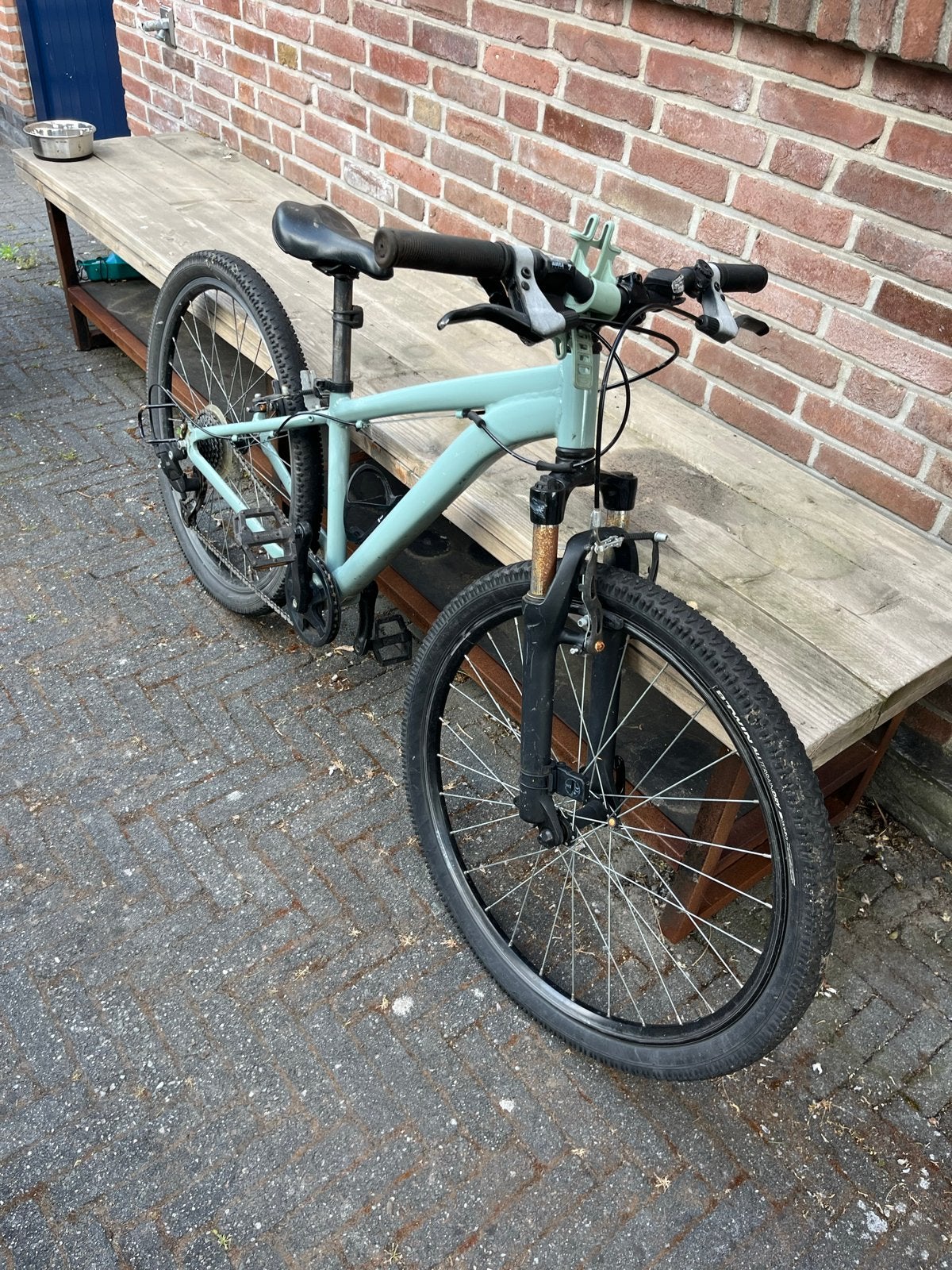 Kinderfiets opknapper - Leuk project!, Ophalen, Gebruikt, Schijfrem, 20 inch of meer