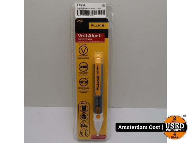 Fluke 2AC Spanningszoeker | Nieuw in Verpakking, Fluke, Nieuw, https://www.fluke.com/nl-nl/ondersteuning/contact, 6920 Seaway Blvd, Everett, WA 98203, Verenigde Staten
