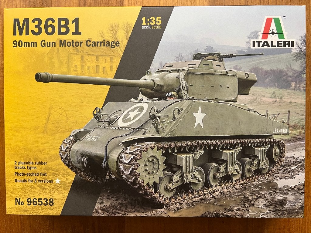 Italeri M36B1 90mm Gun Motor Carriage 1:35 – 96538, Tank, Italeri, 1:32 tot 1:50, Nieuw