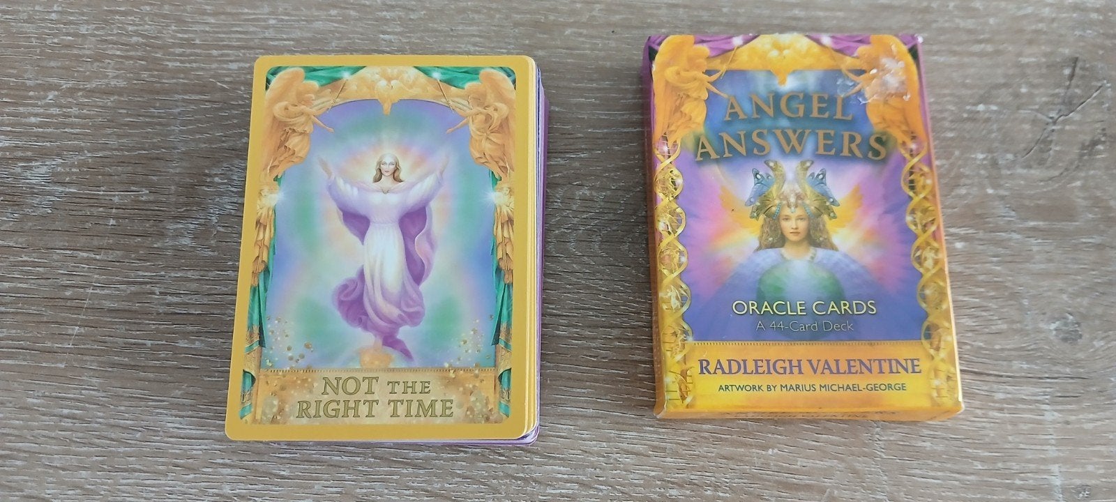 Oracle Cards: Angel Answers Radleigh Valentine 44 kaarten, Ophalen of Verzenden, Tarot of Kaarten leggen, Overige typen