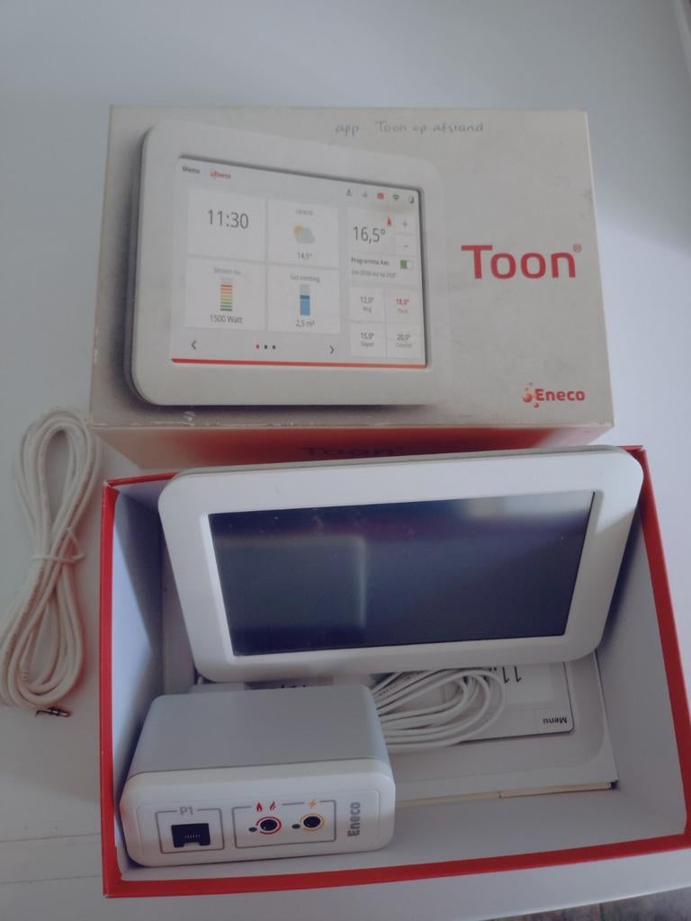 Eneco Toon thermostaat - Slimme thermostaat, Ophalen of Verzenden, Slimme thermostaat, Zo goed als nieuw