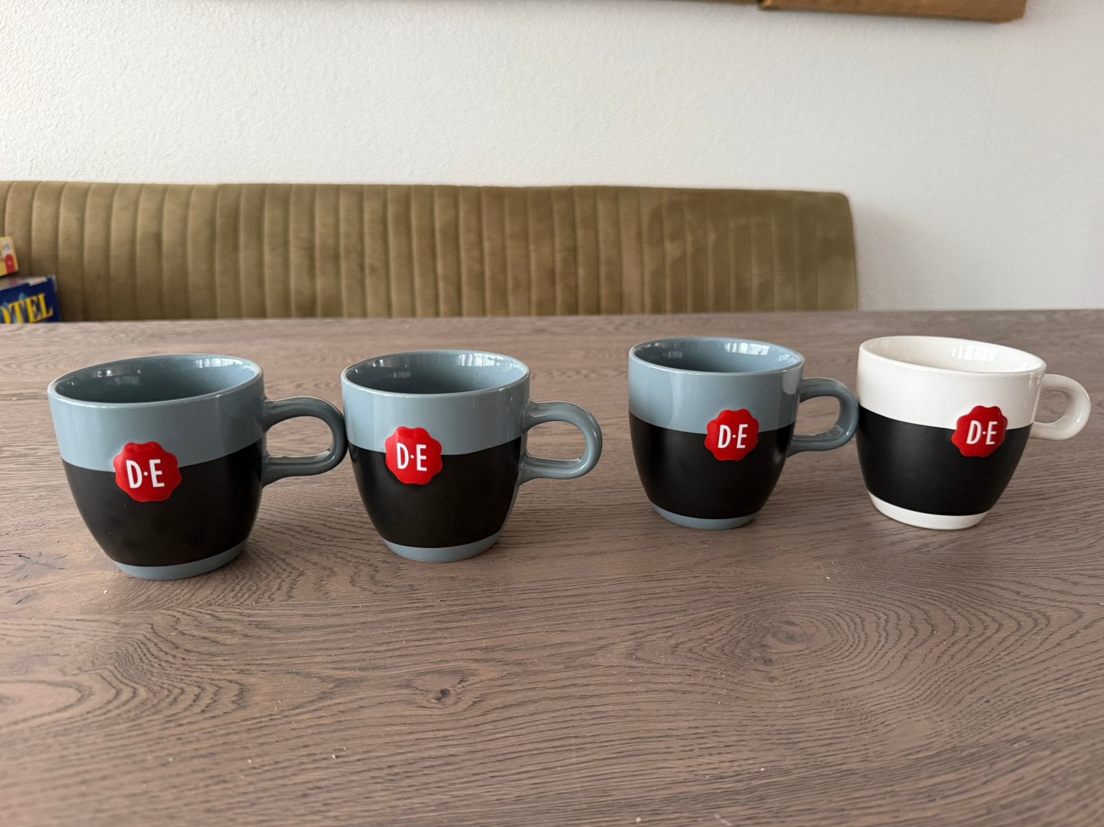 Douwe Egberts Krijtmokken, Ophalen of Verzenden, Overige stijlen, Kop(pen) en/of Schotel(s), Glas