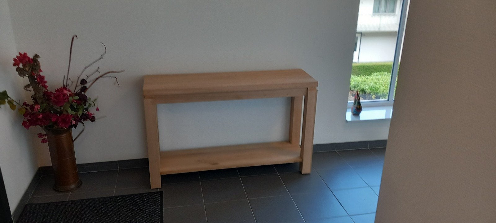 Eiken sidetable, Huis en Inrichting, Tafels | Sidetables, Ophalen of Verzenden, 25 tot 50 cm, Rechthoekig, 100 tot 150 cm