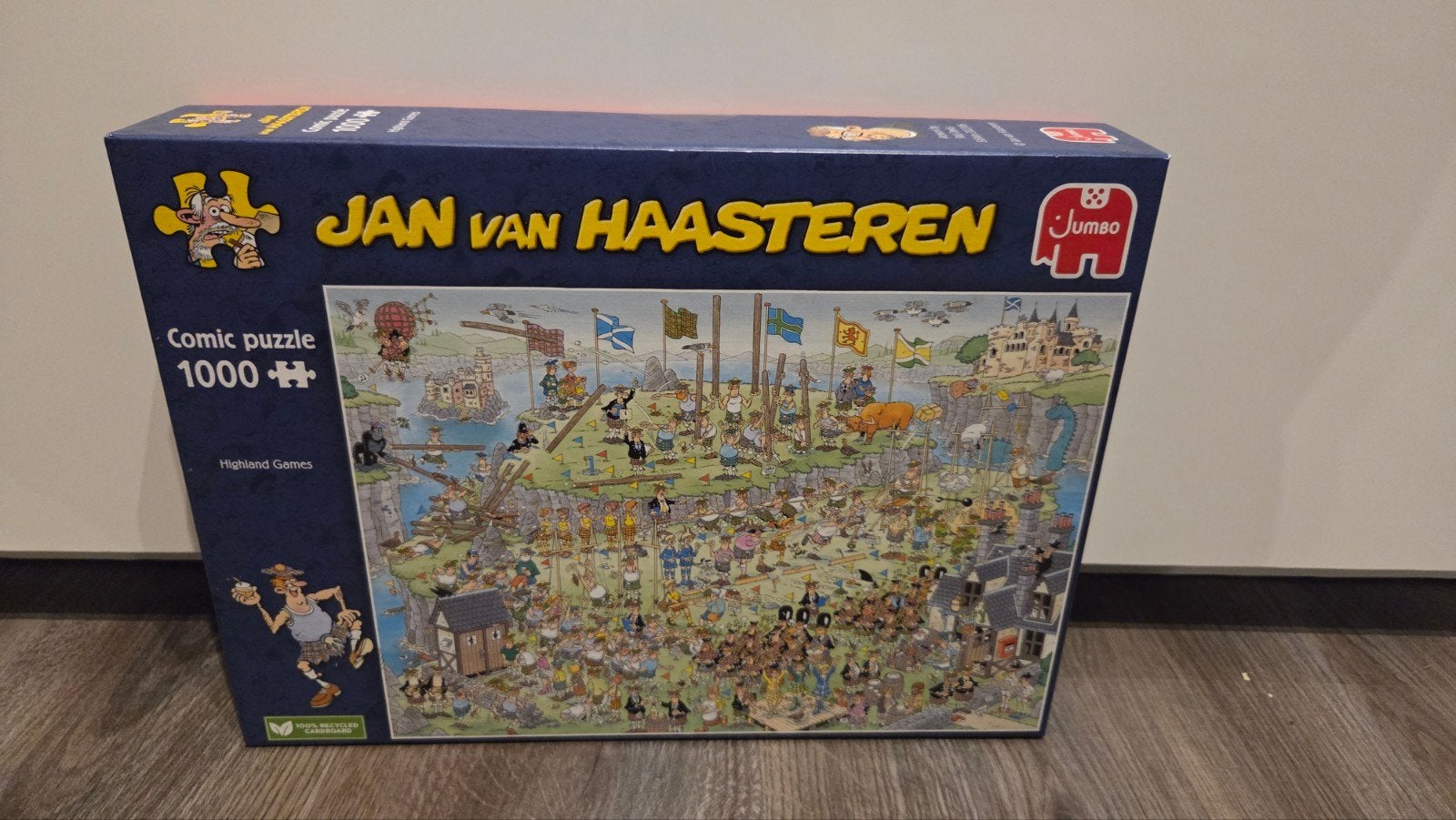 Jan van Haasteren puzzel 1000 stukjes, Highland games, Ophalen, 500 t/m 1500 stukjes, Zo goed als nieuw, Legpuzzel