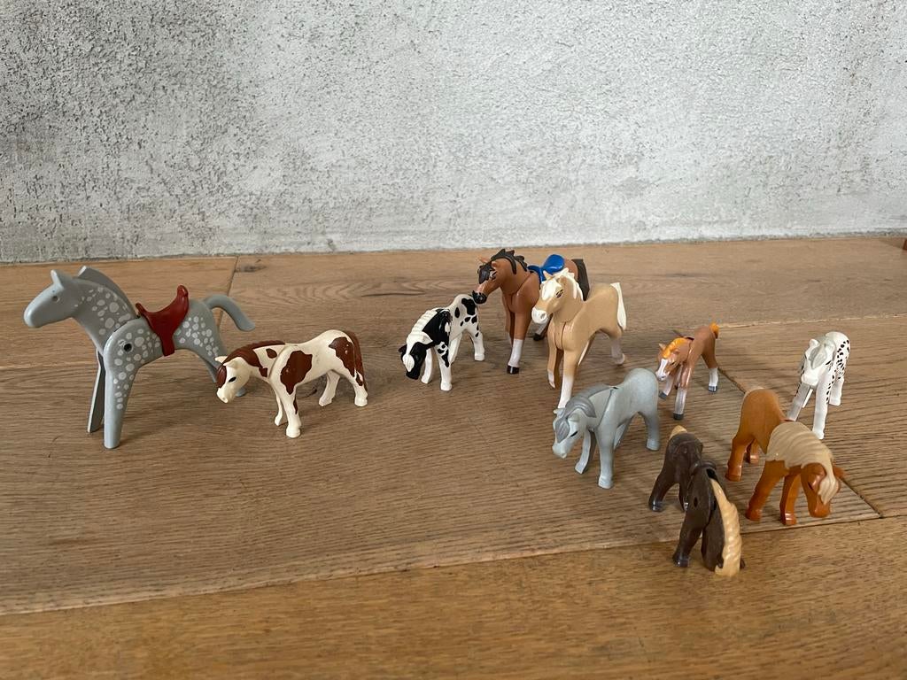 Playmobil paarden  en omheiningen, Ophalen of Verzenden, Gebruikt