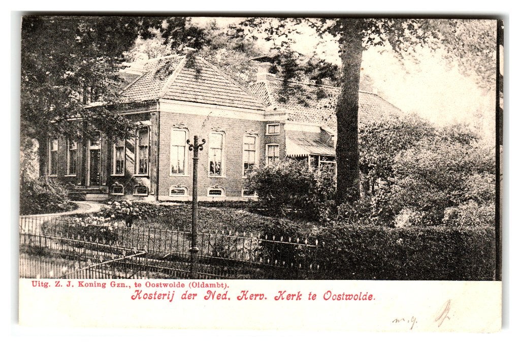 Oostwold, Kosterij der Ned. Herv. Kerk, Verzenden, Voor 1920, Gelopen, Groningen