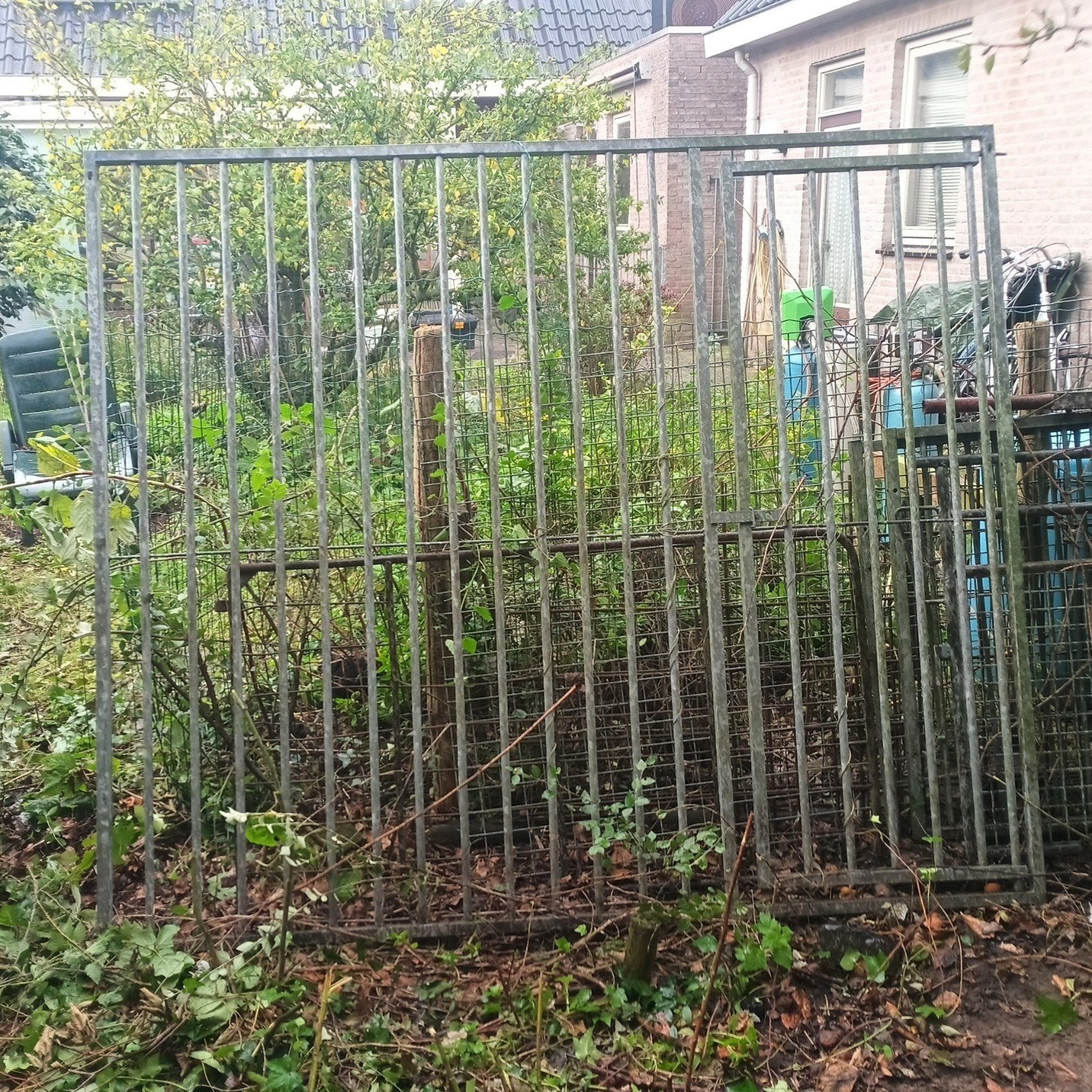Kennelpaneken  met poort - Gebruikt, Ophalen, Gebruikt, IJzer, Met poort
