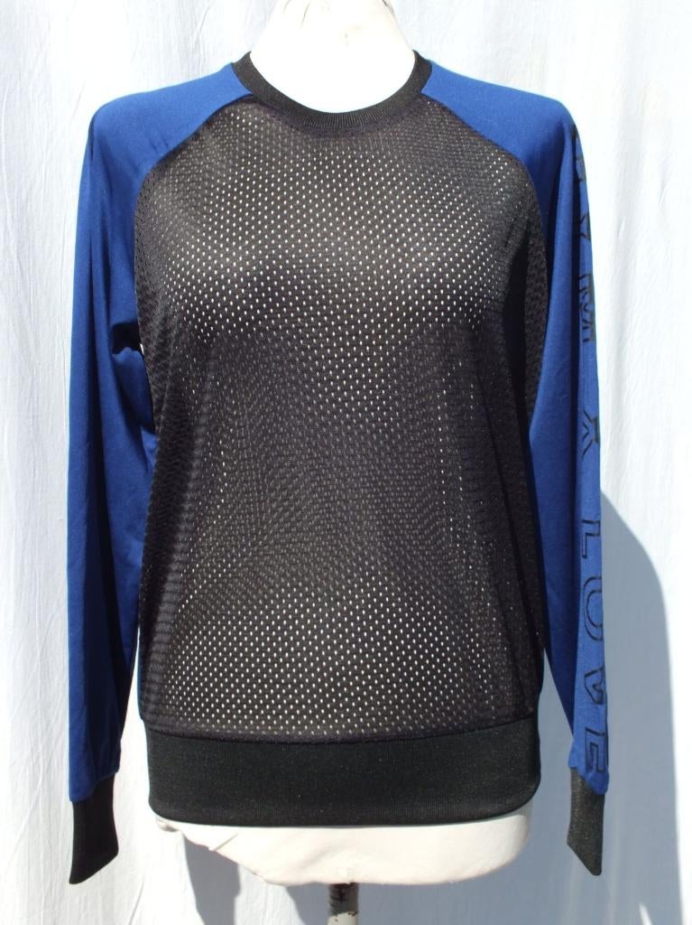 Sportief zwart blauw shirt. Mt M Merk Even & Odd Active, Kleding | Dames, Maat 38/40 (M), Blauw, ., Ophalen of Verzenden