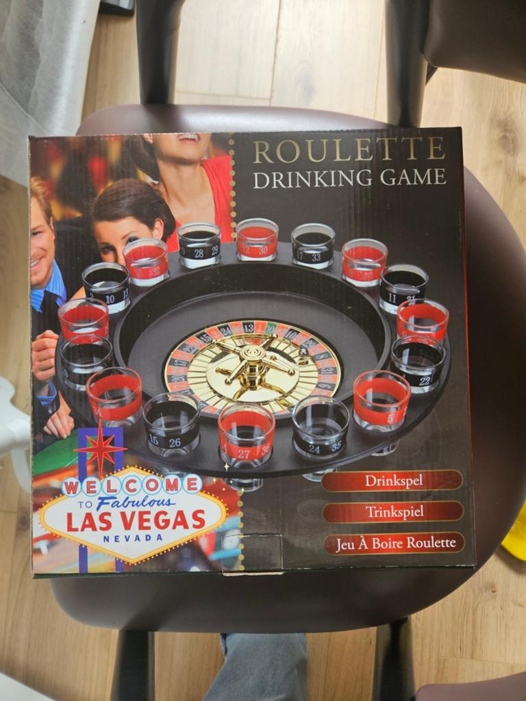 Roulette Drankspel - Las Vegas Thema, Vijf spelers of meer, Ophalen of Verzenden, Nieuw, Onbekend