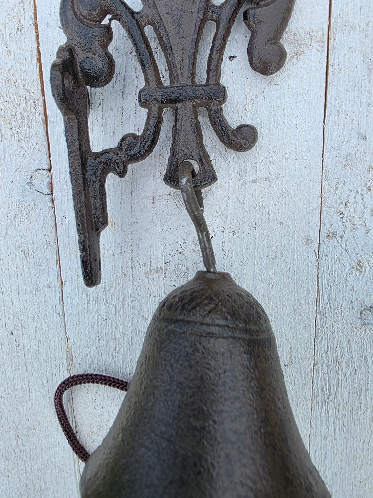 FRANSE LELIE / DEURBEL / GIETIJZER / €8,95, Tuin en Terras, Tuinwanddecoratie, Huis en tuin decoratie Marie, Nieuw, Info@huisentuindecoratiemarie.nl
