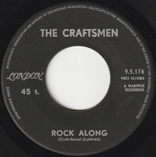 the craftsmen / rock along - 60s/rock n roll/garage/punk, Verzenden, Gebruikt, 7 inch, Rock en Metal