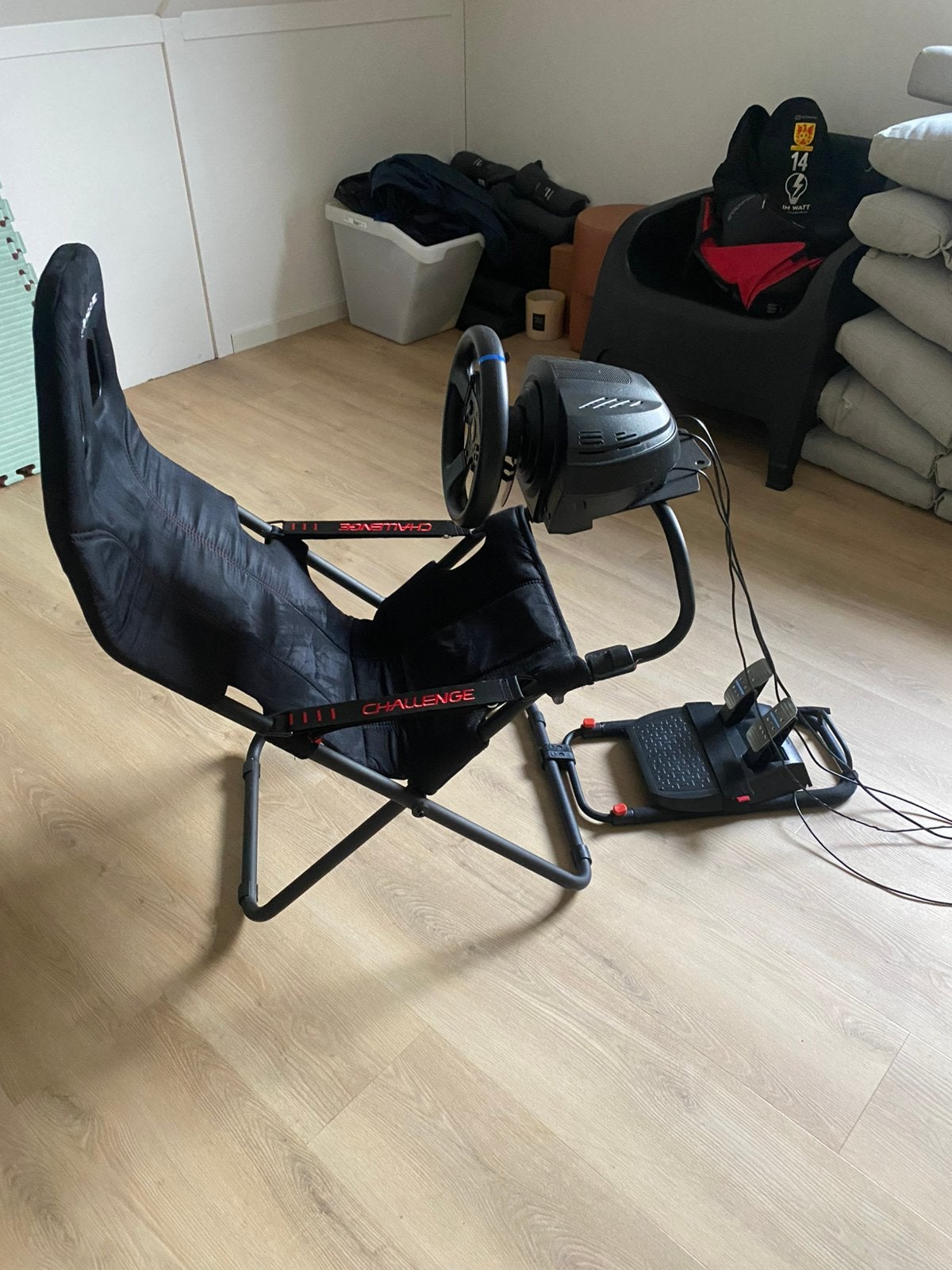 Playseat Challenge met Trustmaster T300 RS racestuur, Ophalen, Gebruikt, Playseat of Racestoel, PlayStation 3