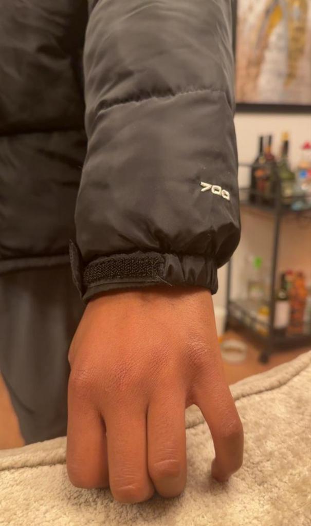 The North Face Nuptse 700 Puffer Jas Zwart Maat M, Ophalen of Verzenden, Zo goed als nieuw, Maat 48/50 (M), Zwart
