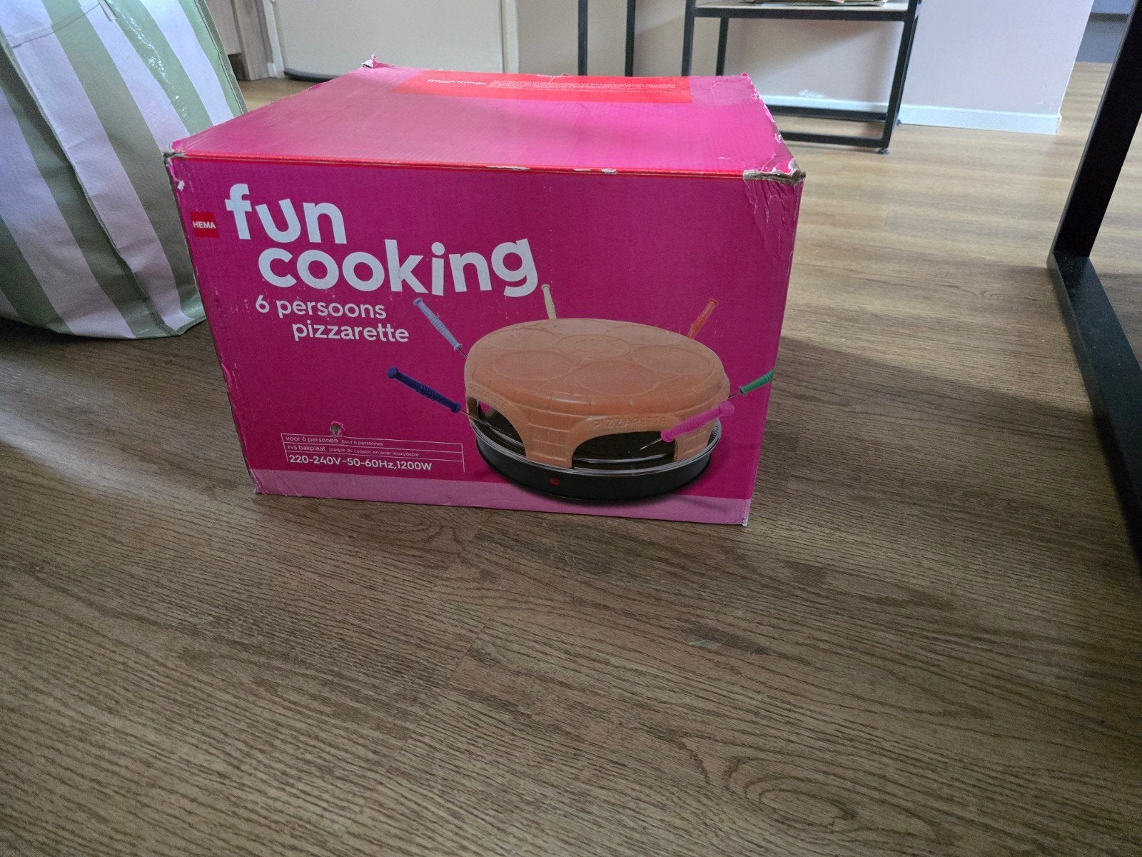 Hema Fun Cooking 6-persoons pizzarette €40, Ophalen, Gebruikt