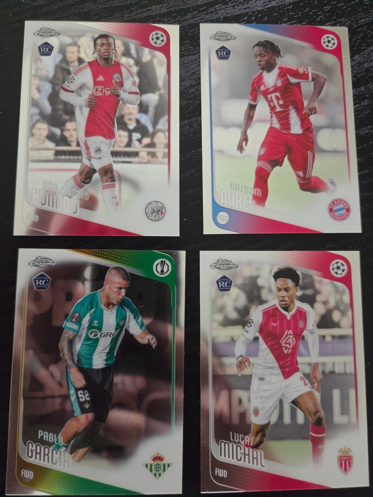 Topps Chrome UCC 206 Rookie Kaarten: Konadu, Garcia, Micha, Verzamelen, Sportartikelen en Voetbal, Ophalen of Verzenden