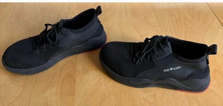 Mooie sportieve veiligheidschoenen met stalen neus maat 43, Ophalen of Verzenden, Gebruikt