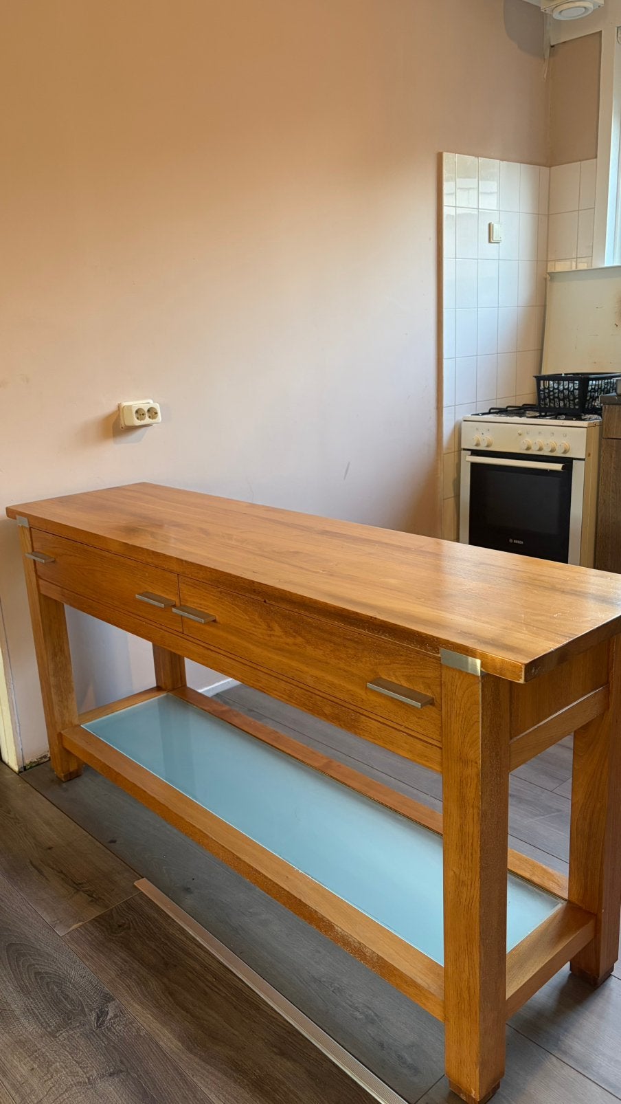 Mooie Side table, Huis en Inrichting, Tafels | Sidetables, Ophalen, Zo goed als nieuw, 25 tot 50 cm, Rechthoekig