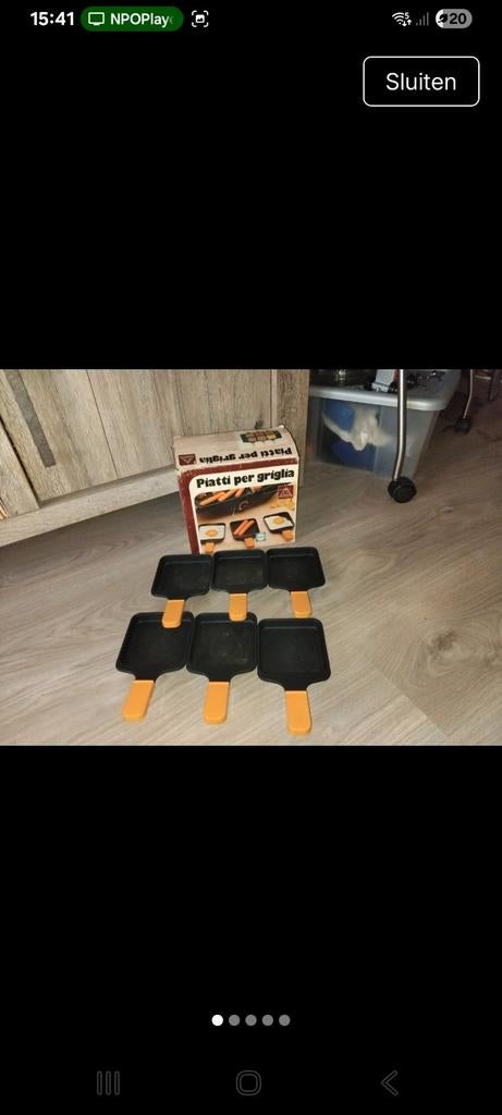 Raclette pannetjes set - 6 stuks, Witgoed en Apparatuur, Gourmetstellen, Ophalen of Verzenden, Gebruikt, 4 t/m 7 personen
