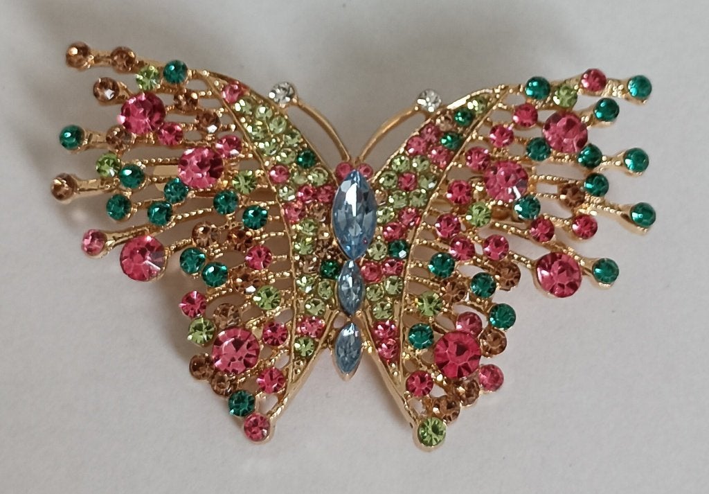 Vlinder broche, Overige materialen, 4 tot 7 cm, Overige kleuren, Nieuw