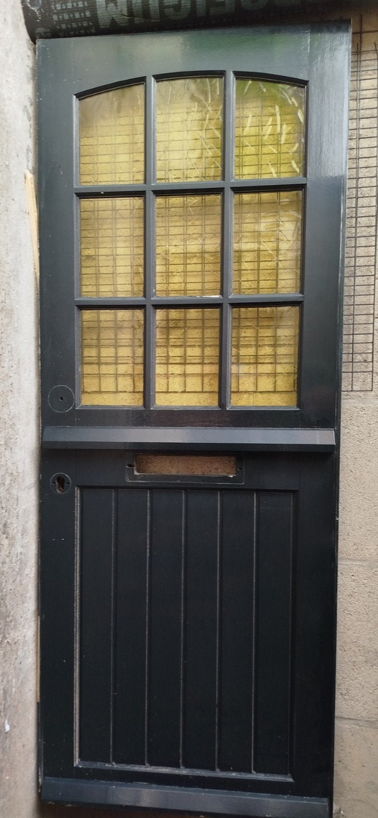 Hardhouten voordeur, Doe-het-zelf en Verbouw, Gebruikt, 80 tot 100 cm, Ophalen of Verzenden, Buitendeur