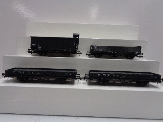 PIKO sleep 4x NS goederenwagens (H0)., Gelijkstroom, Wagon, Piko, Ophalen of Verzenden