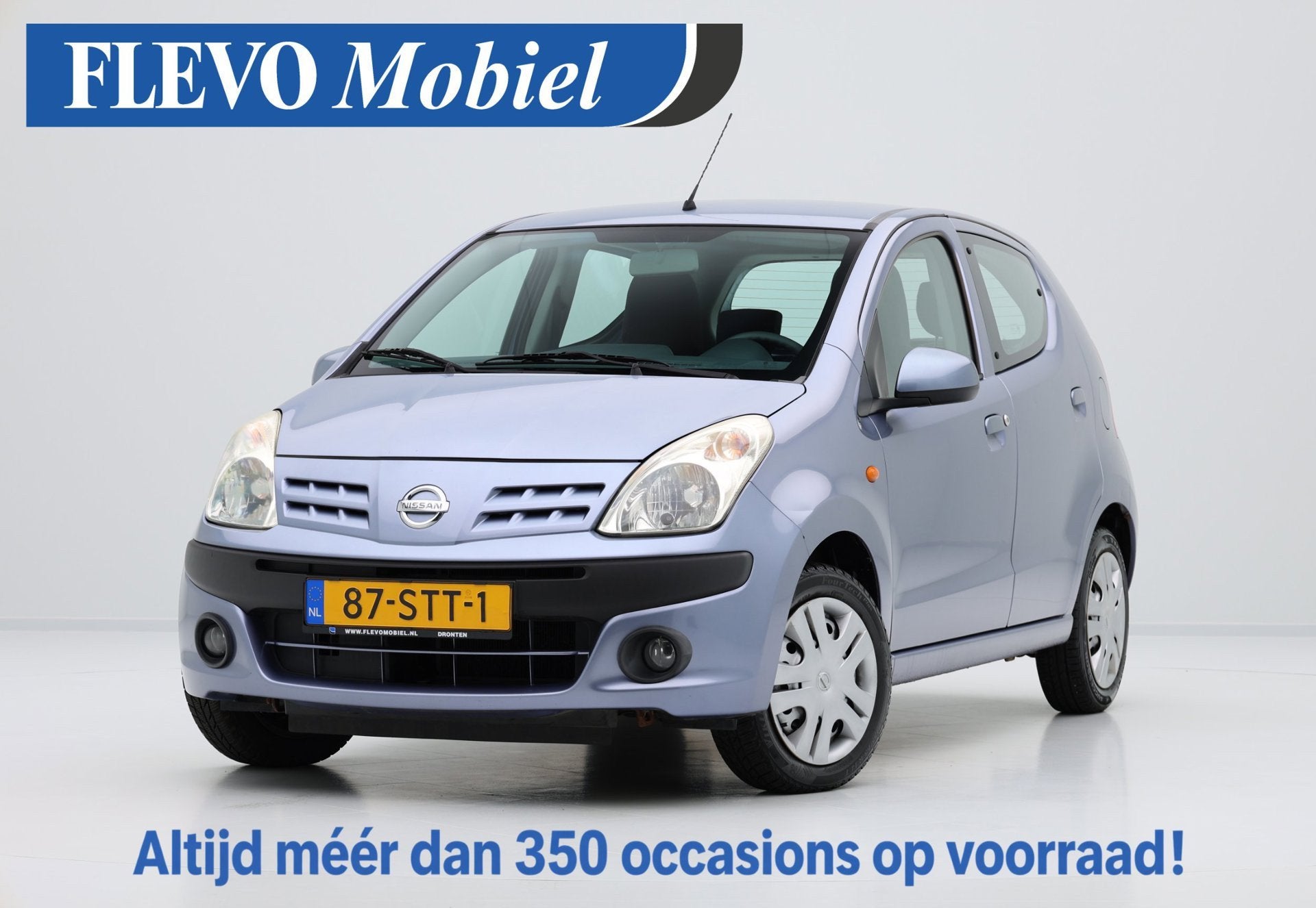 Nissan Pixo 1.0 Acenta 5-drs *84.980km!*, Auto's, Voorwielaandrijving, Euro 5, Stof, Gebruikt