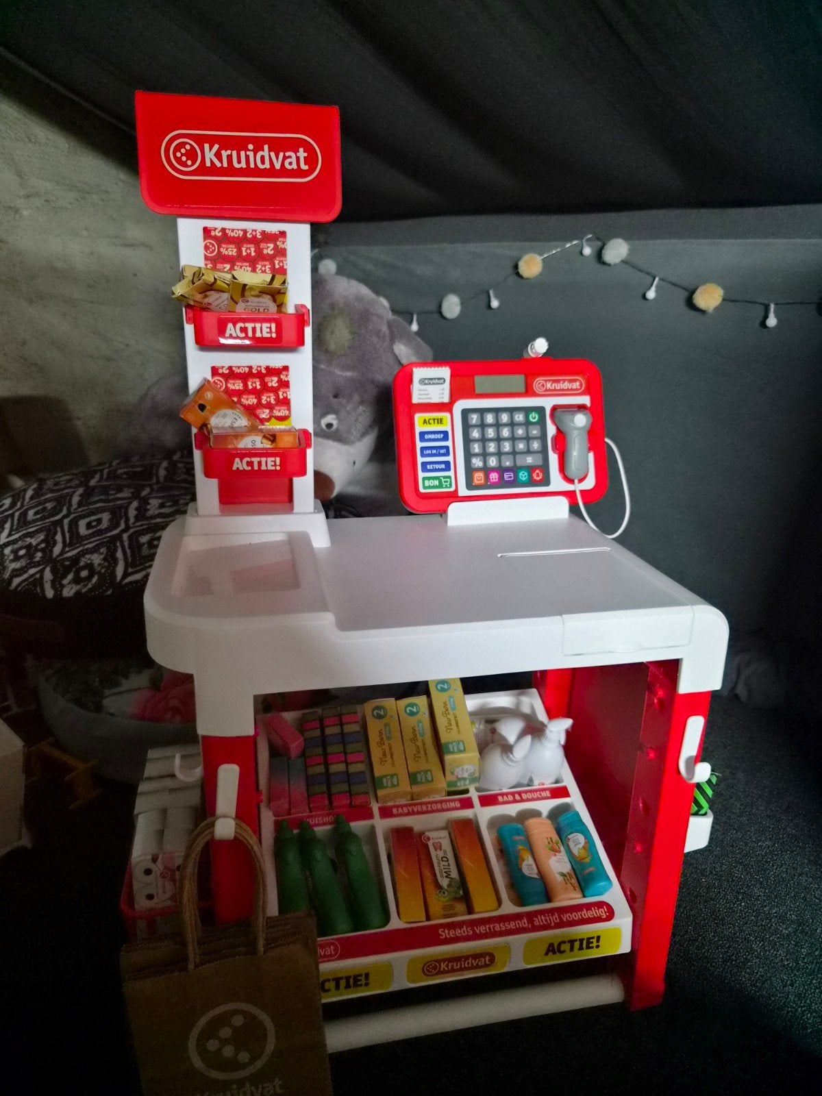 Kruidvat Speelgoed Winkel met Kassa en Accessoires, Ophalen, Zo goed als nieuw, Jongen of Meisje