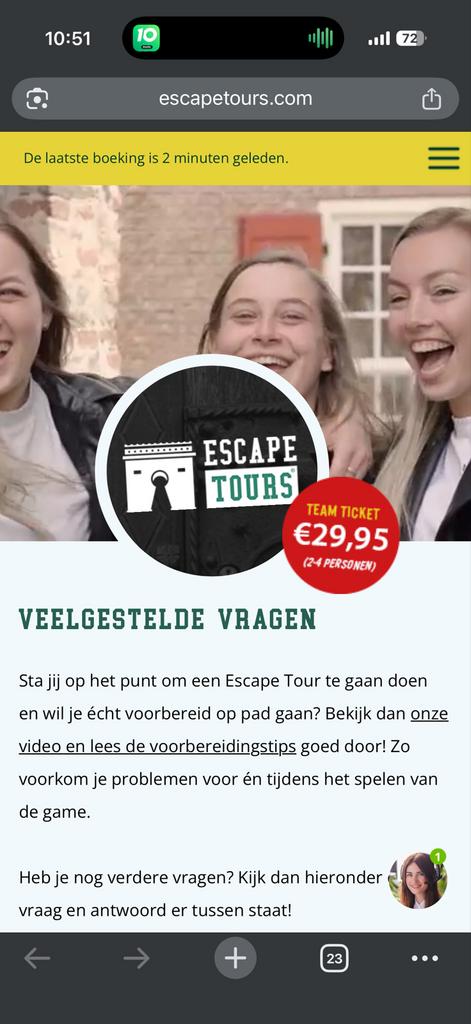 3x escape tour antwerpen te gebruiken in 2026, Tickets en Kaartjes, Evenementen en Festivals, Drie personen of meer