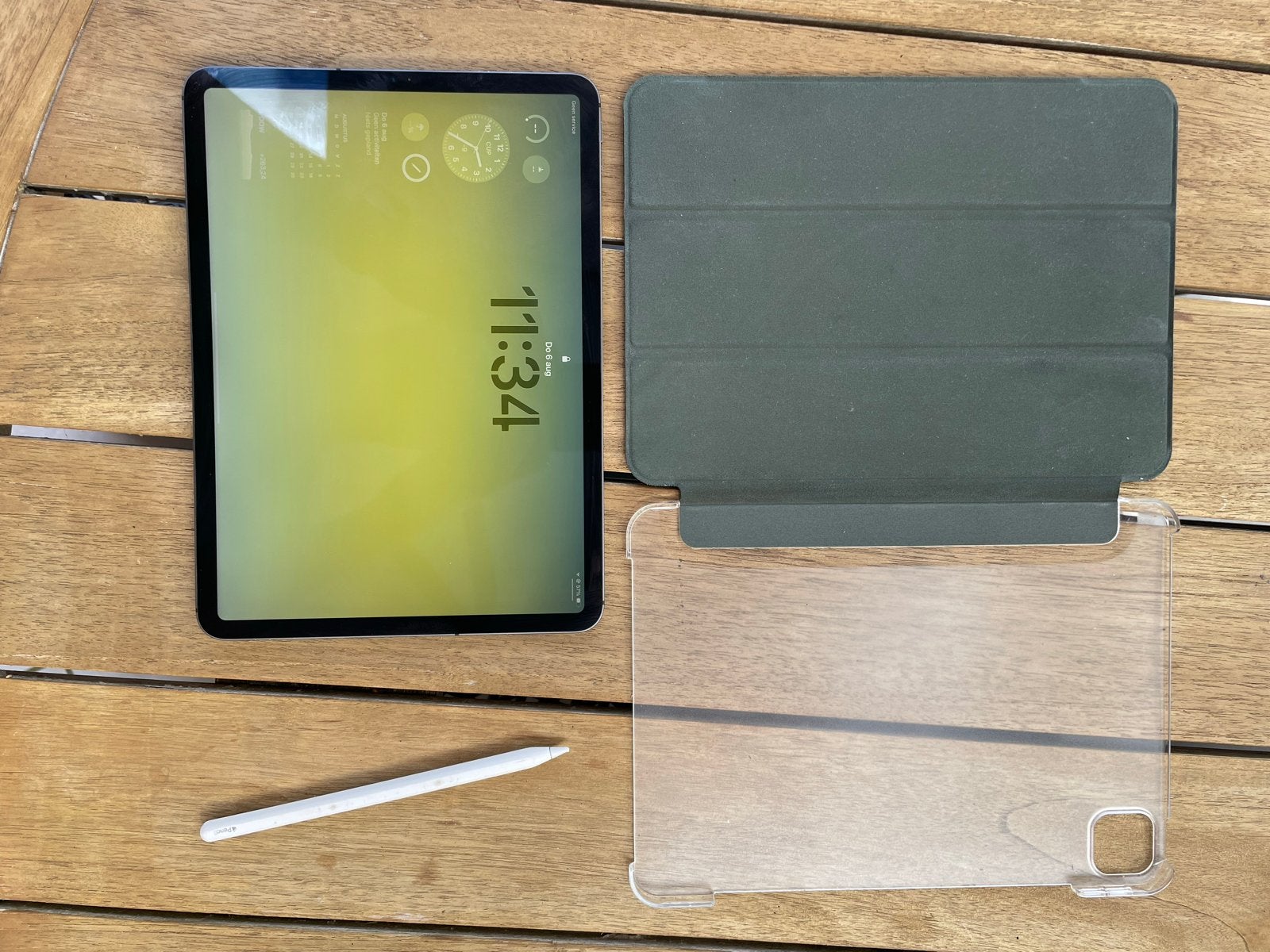 iPad Pro (11 inch) met Apple Pencil en hoesjes, Ophalen of Verzenden, Gebruikt, 11 inch, Apple iPad Pro