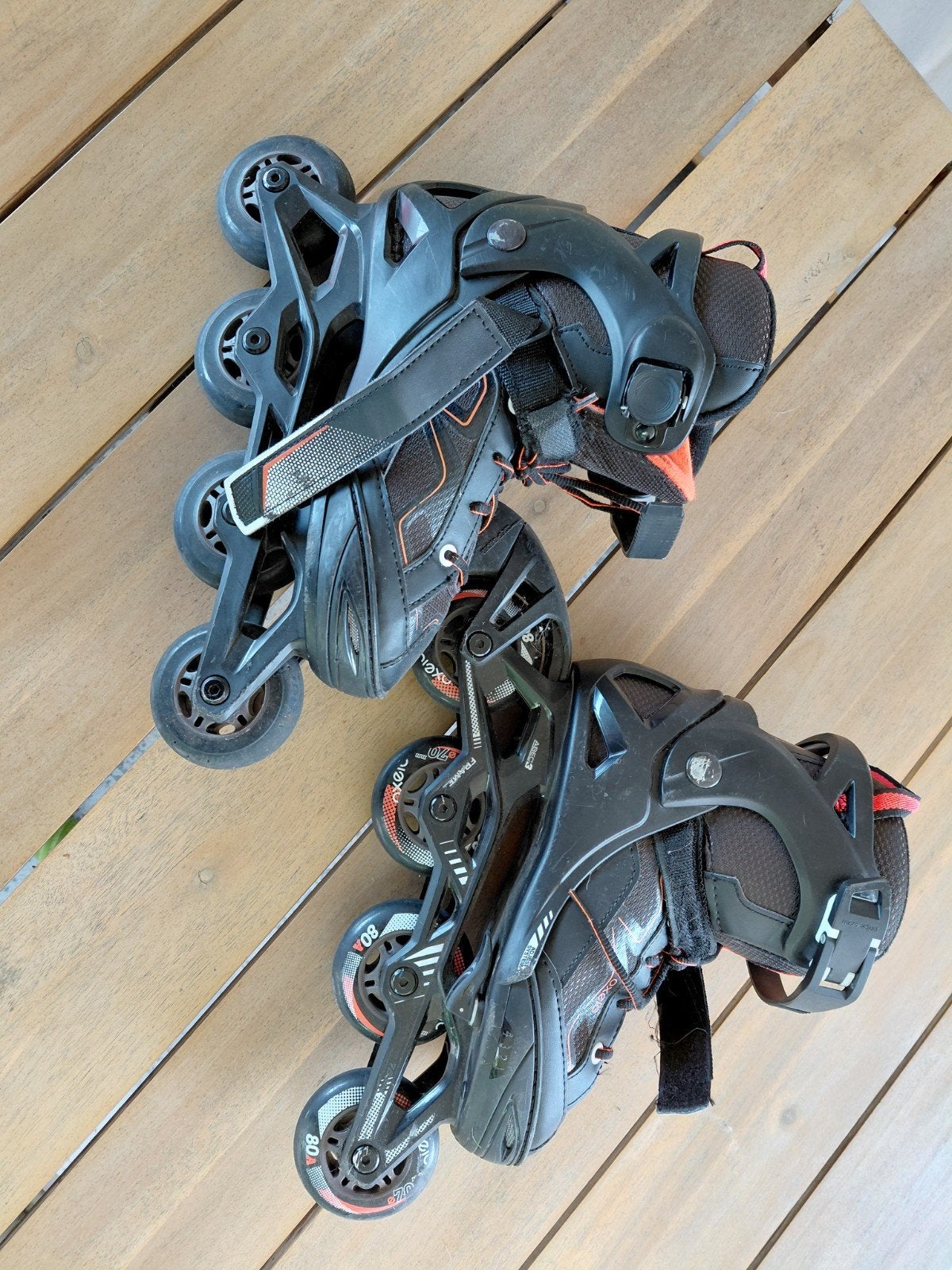 Inline skates Oxelo Fit 3, maat 35/38, Ophalen, Verstelbaar, Gebruikt, Kinderen
