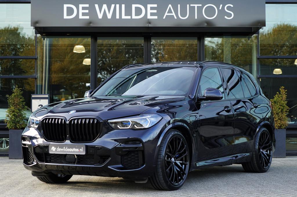 BMW X5 xDrive45e M-sport M-seats Bowers&Wilkins Pano 4-wiels, Auto's, BMW, Gebruikt, 394 pk, Zwart, Vierwielaandrijving