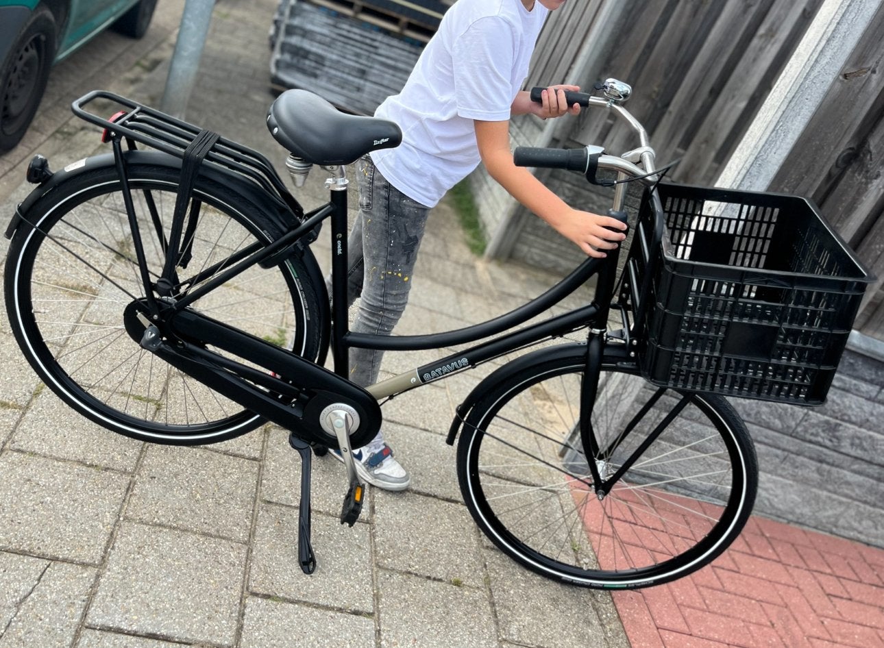 Batavus zwarte fiets, Ophalen, 53 tot 56 cm, Versnellingen, Batavus