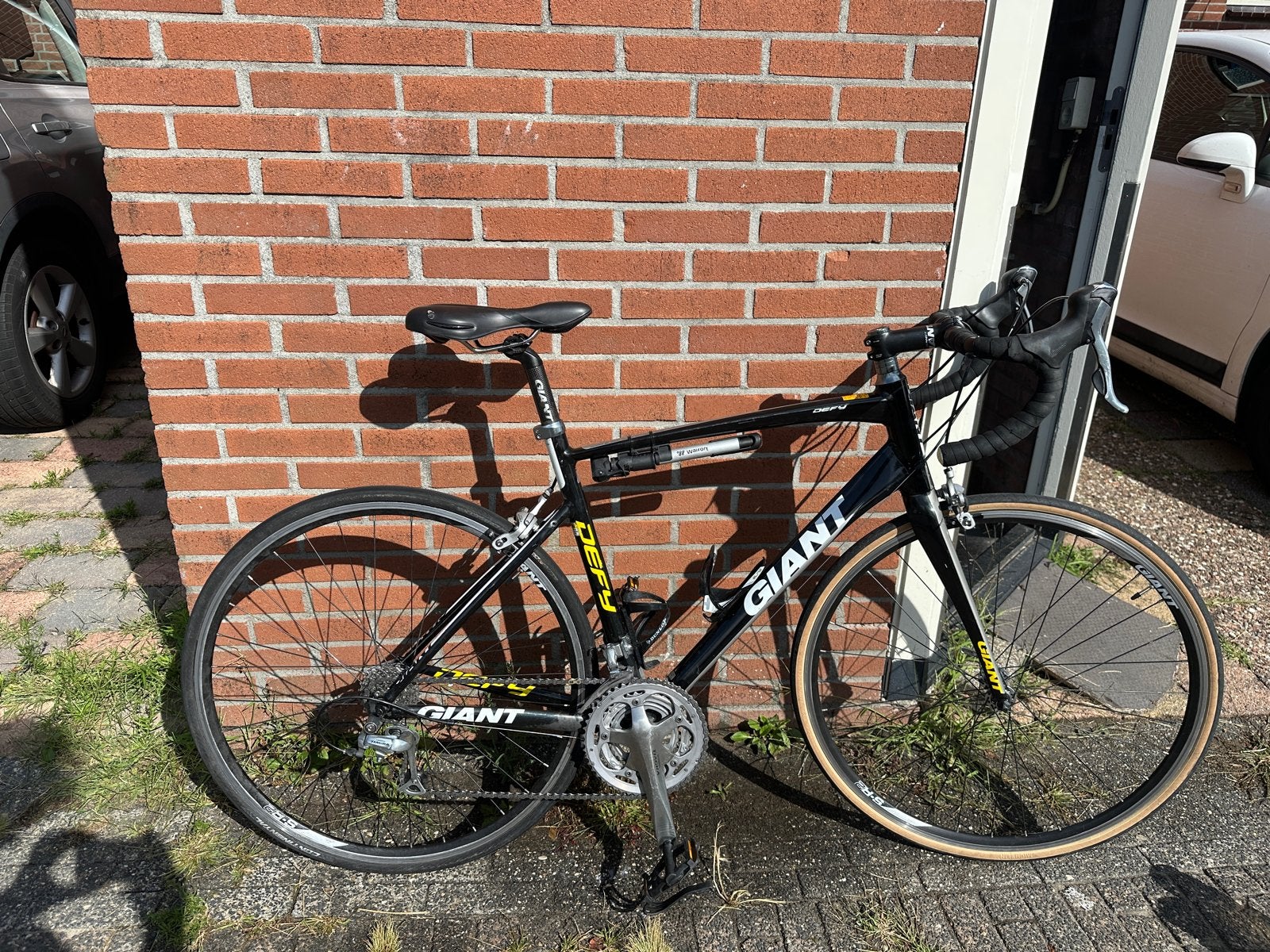 Giant Defy racefiets met Shimano Tiagra triple, Ophalen, 28 inch, Gebruikt, Velgrem