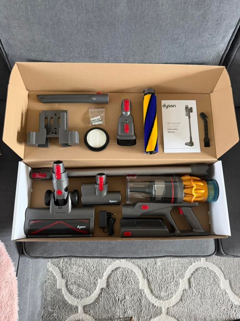 Dyson V15 Detect Absolute Stofzuiger, Witgoed en Apparatuur, Stofzuigers, Ophalen of Verzenden, Zo goed als nieuw, Dyson, Geschikt voor tapijt