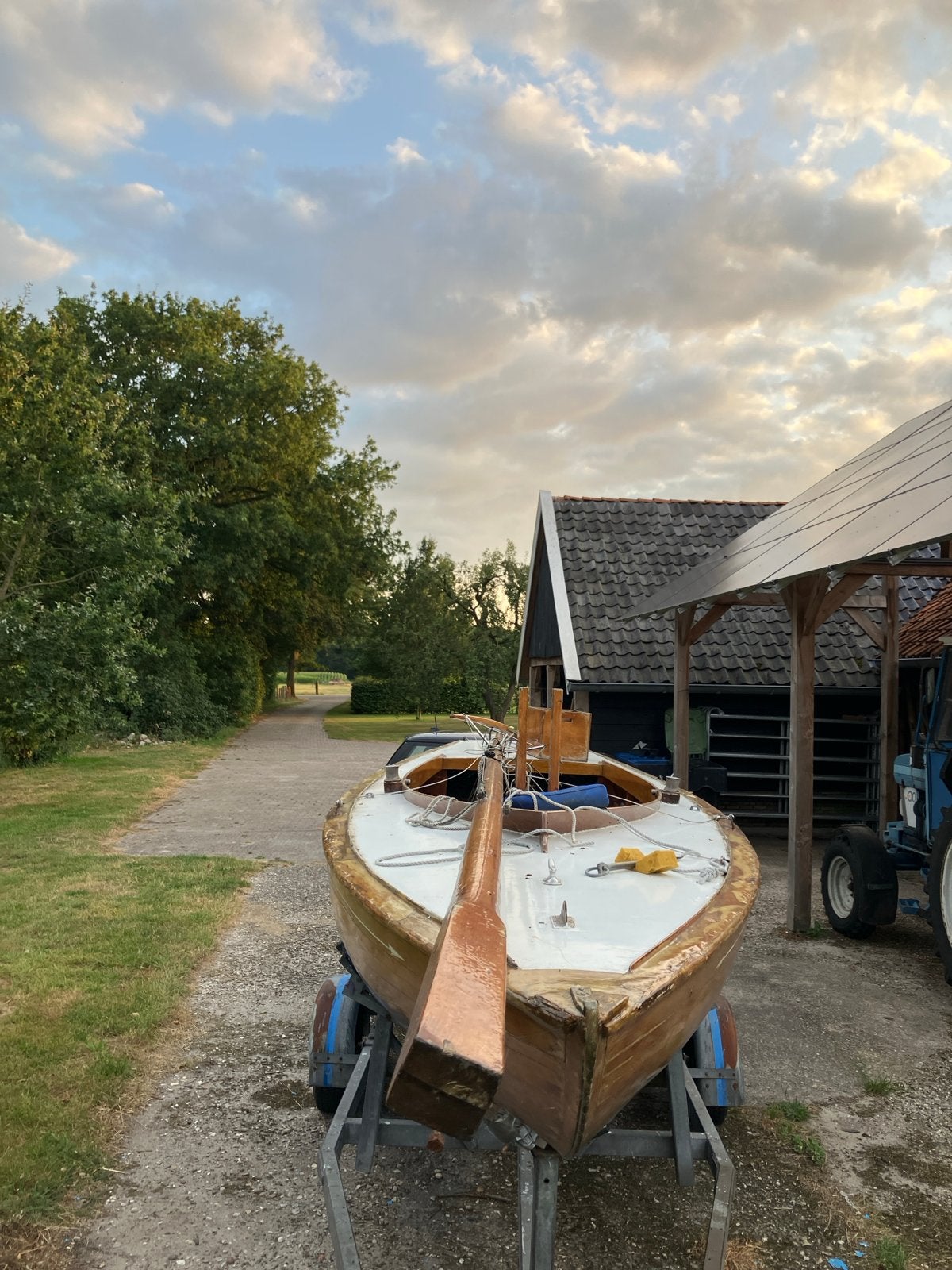 Houten mast Pampus met verstaging, Ophalen, Gebruikt, Minder dan 15 m², 3 tot 6 meter